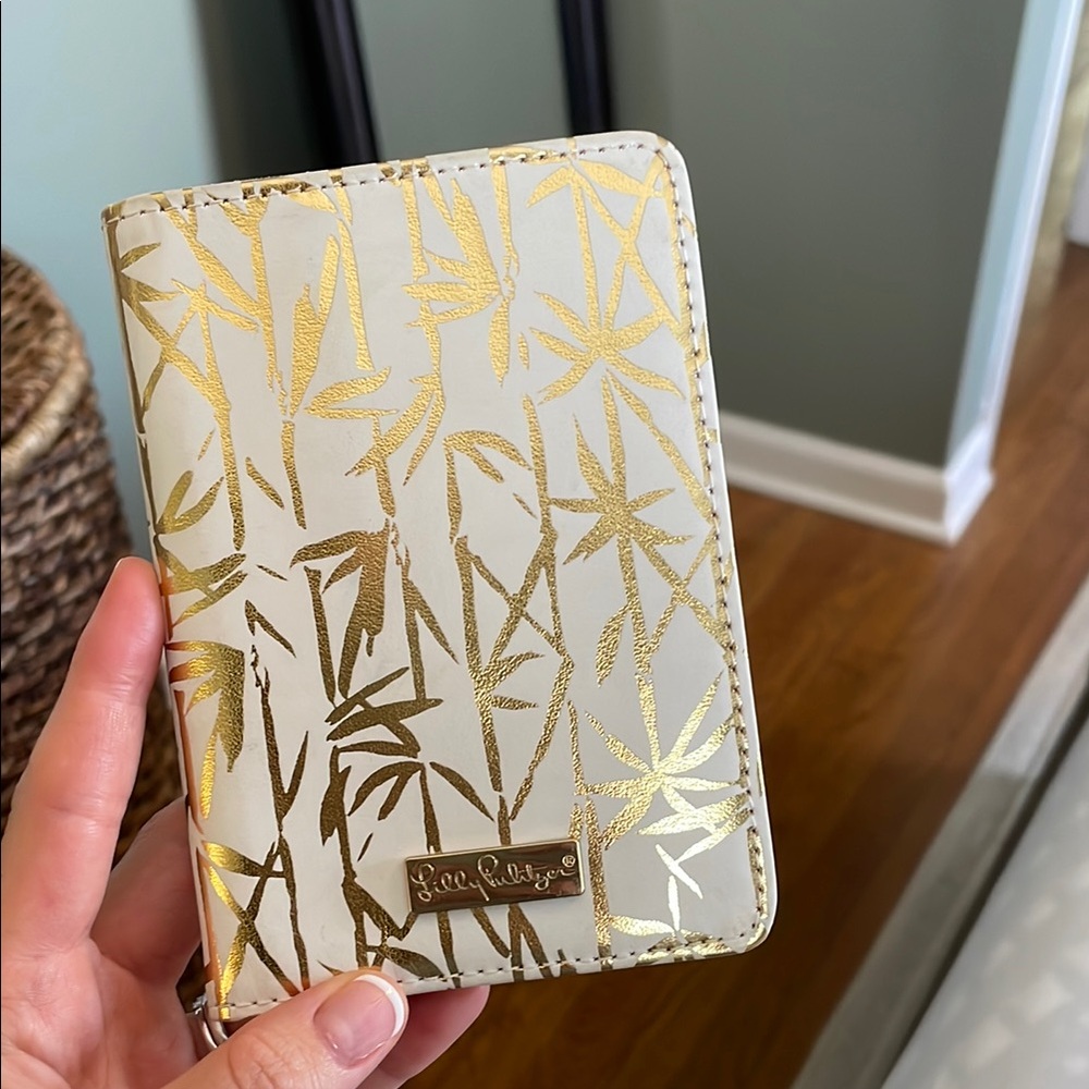 Gold and Pink Passport Holder